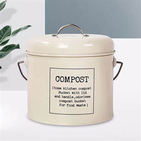 Food Compost Trash Cans Indoor Compost Bucket Eco-Friendly Container ...