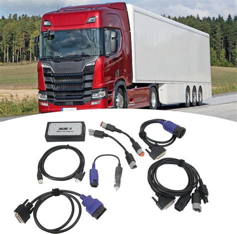 Buy EBTOOLS Truck Diagnostic Tool Inline 6 Data Link Adapter Kit Heavy ...