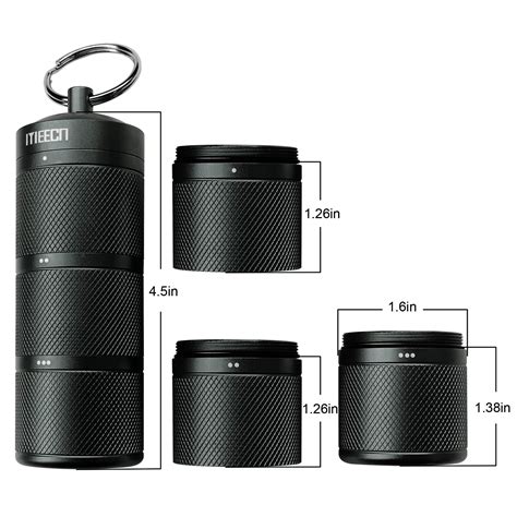 Buy MEECN Three-Layer Large Pill Organizer Pill Box, Aluminum ...
