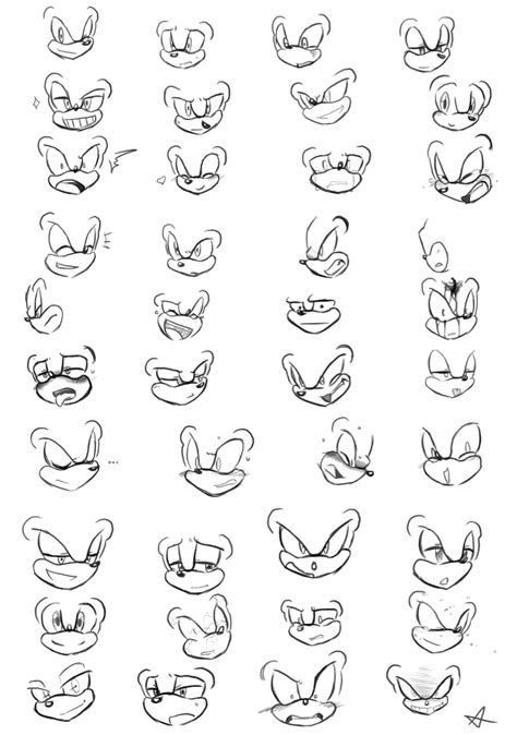 Image result for Sonic Face Sketch Tutorial