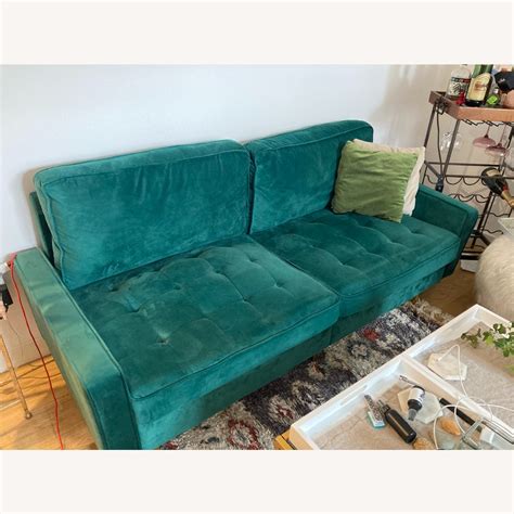 Wayfair Green Velvet 71" Sofa - AptDeco