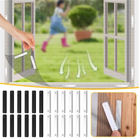 12-Pack Magnetic Fly Screen Clips - Self-Adhesive No Drill Window ...
