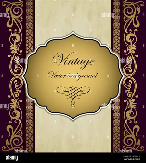 Vintage frame vector background Stock Vector Image & Art - Alamy