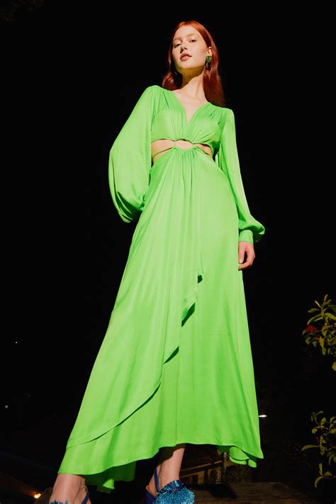 Lime Color Dress