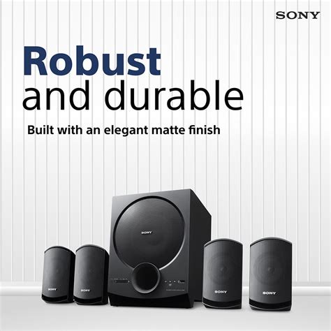 Sony New SA-D40M2 4.1ch Home Theatre Speaker with 100w Power Output an