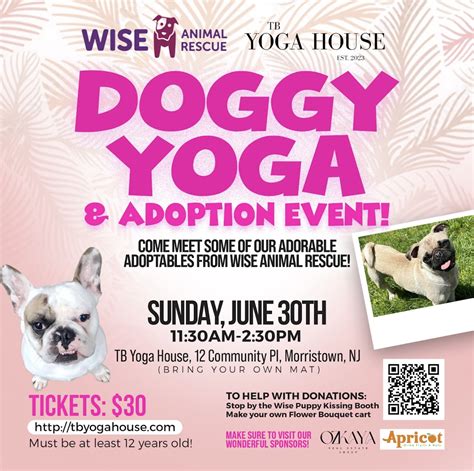 Doggy Yoga & Adoption Event | Wise Animal Rescue
