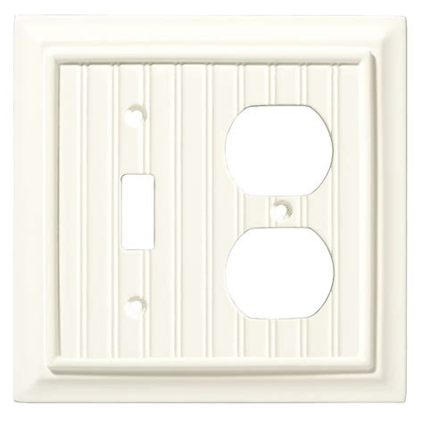 Brainerd Beadboard 2-Gang White Round Wall Plate in the Wall Plates ...