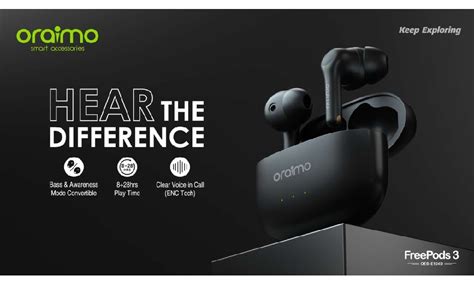 Oraimo FreePods 3 Convertible Earbuds Launched in India