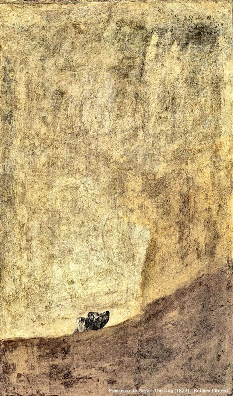 Francisco de Goya - The Dog (1823), Retinex filtered : r/museumdiscuss
