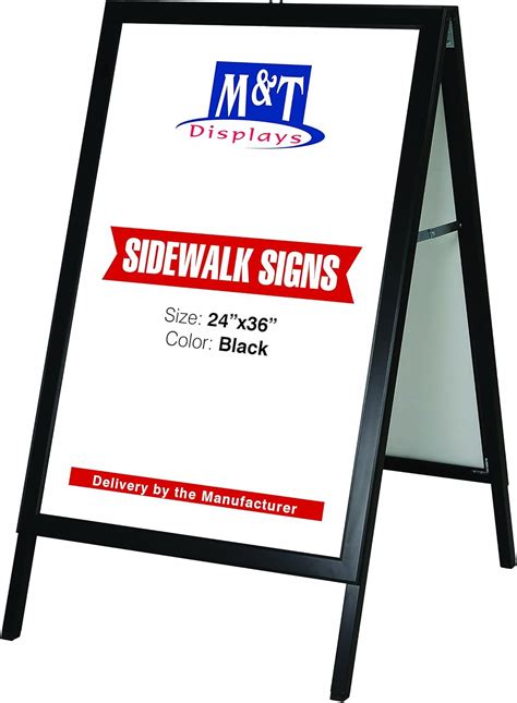 Buy M&T Displays 24×36 Slide-in A Frame Double Sided Poster Display ...