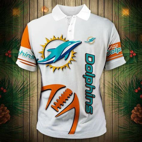 NFL Miami Dolphins Polo Shirt V12