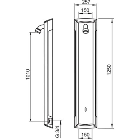 BIM objects - Free download! Oras Electra Shower panel 6661F | BIMobject