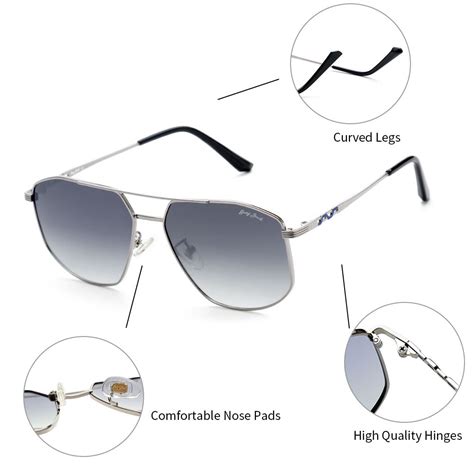 GREY JACK Full Frame Polygon Shape Polarized Sunglasses for Men Women ...