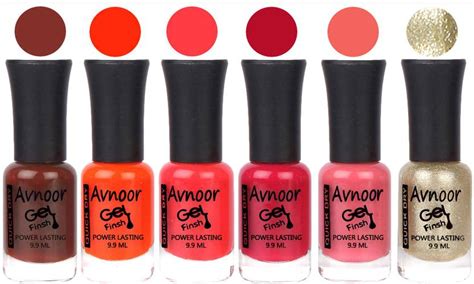 Avnoor Trendy Color Gel Nail Polish Combo Set No 1066 Multicolor ...