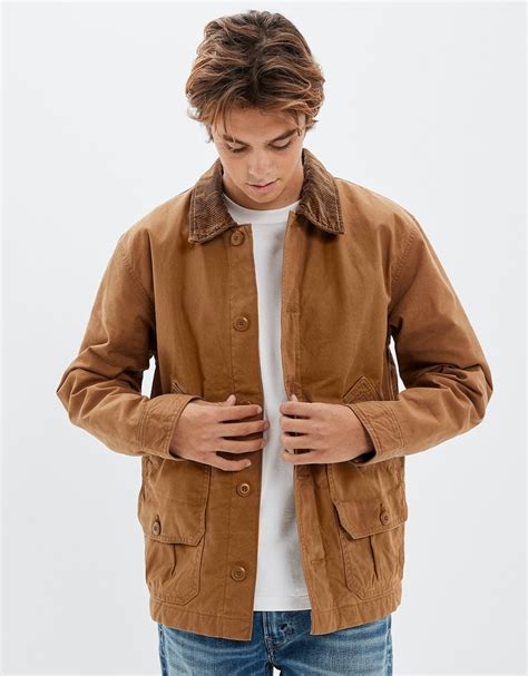 Buy American Eagle Men Beige Workwear Jacket Online