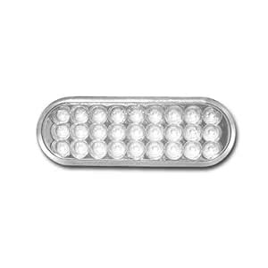 Pacific Dualies 60007 6 Inch Red LED Oval Tail and Brake Light with ...