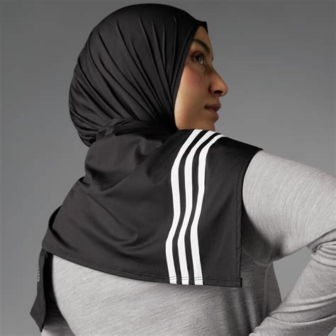 adidas Own the Run 3-Stripes Hijab - Black | adidas GH