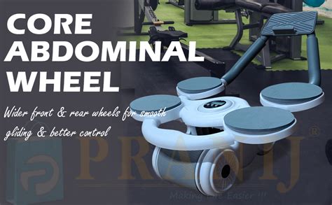 PRANIJ Automatic Rebound Abdominal Wheel, Ab Roller with Timer Phone ...