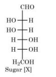 The correct representation in six membered pyranose form for the ...