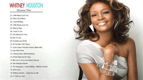 Whitney Houston Greatest Hits - Best Songs Of Whitney Houston | Whitney ...