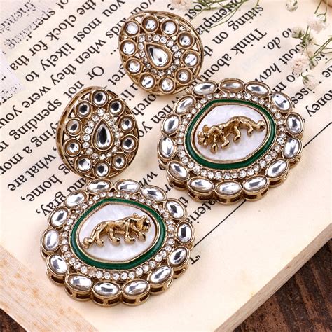 Green Avani Designer Earring – Shona's Style