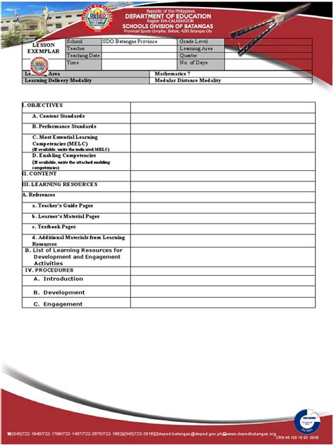 What Is Lesson Exemplar 的图像结果