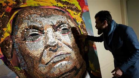 Risky art: After Putin-in-bullets, exiled Ukrainian artists coin Trump ...