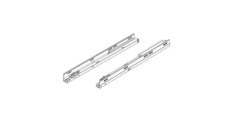 Blum 578.2701B-R+L TANDEMBOX 11 Inch Full Extension Concealed ...