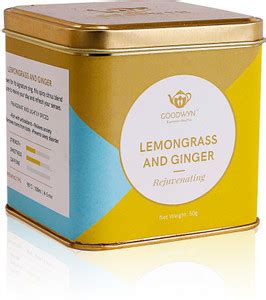 Goodwyn Refreshing Lemongrass and Ginger Herbal Tea, 50 Grams, Makes 25 ...