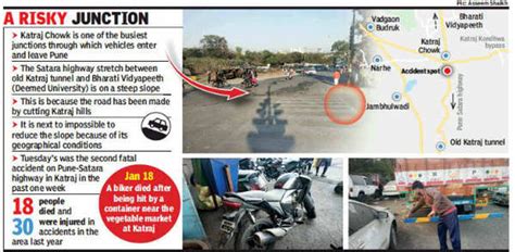 Pune: Truck runs over pillion rider at Katraj crossing | Pune News ...