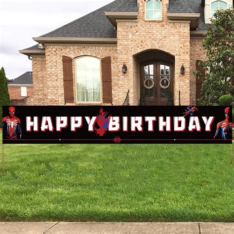 Large Spiderman Birthday Decoration Banner - Party India | Ubuy