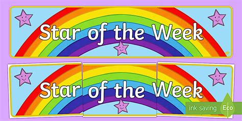 👉 Star of the Week Display | Classroom Management | Resources