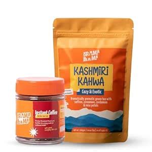 DRAMA LLAMA (Combo Pack of 2) Beverage Company Kashmiri Kahwa Tea 100gm ...