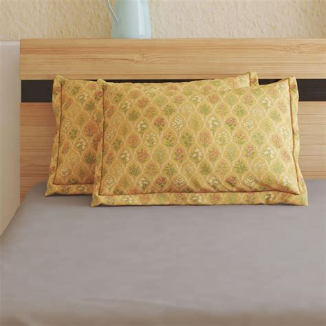 Buy Medley Dastkari Set of 2 Printed Pillow Covers - 45x70cm from Home ...