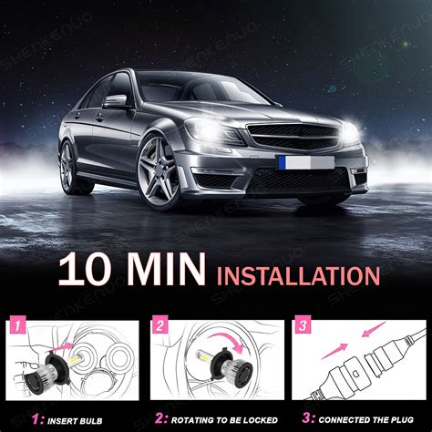 9005+H11 LED Headlight Bulbs for Nissan Murano 2009 2010 2011 2012 2013 ...