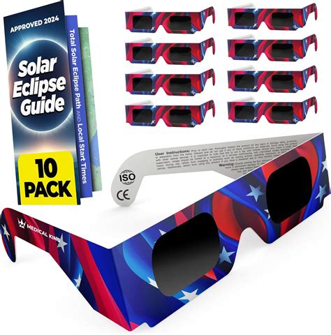 Solar Eclipse Glasses (10 pack) 2024 CE and ISO Certified Safe in 2024 ...