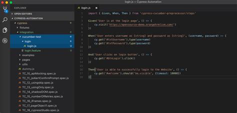 Image result for Cypress Cucumber Example