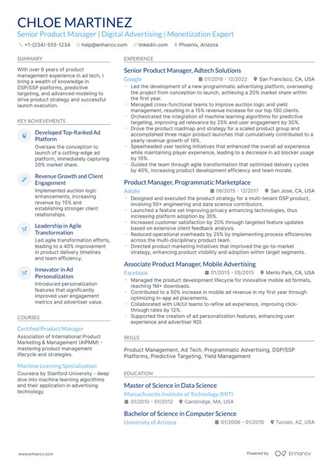 10 Principal Product Manager Resume Examples & Guide for 2026
