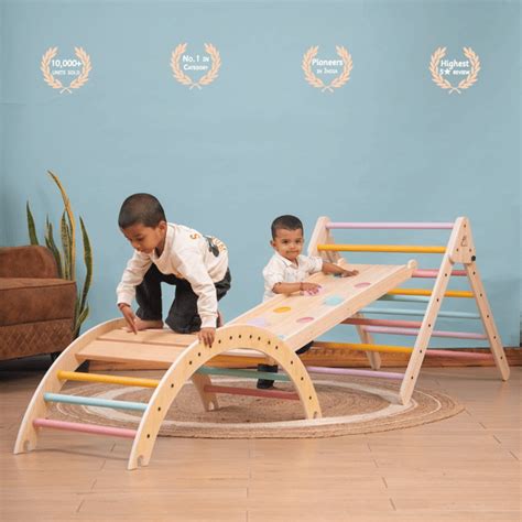 Ariro Pikler Triangle & Arch|Toddler climbing frame &Slide|Indoor Play