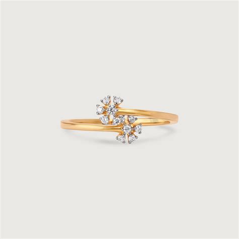 Blossom Brilliance Gold & Diamond Finger Ring