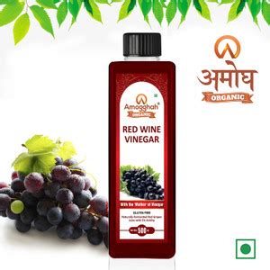 amogghah Organic Red Wine Vinegar Non Alcoholic Drink (500 ml) Vinegar ...