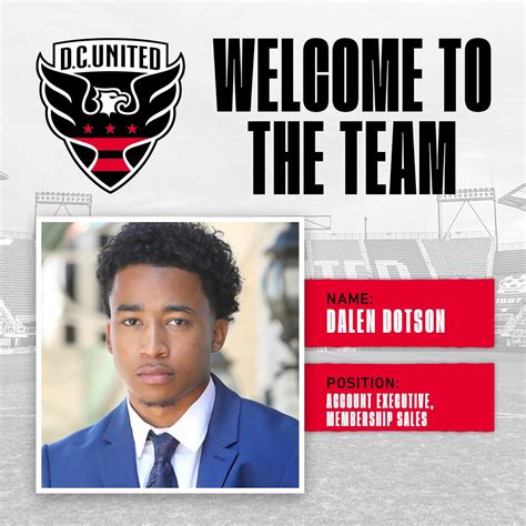Welcome to D.C. United, Dalen Dotson! Excited to announce the newest ...
