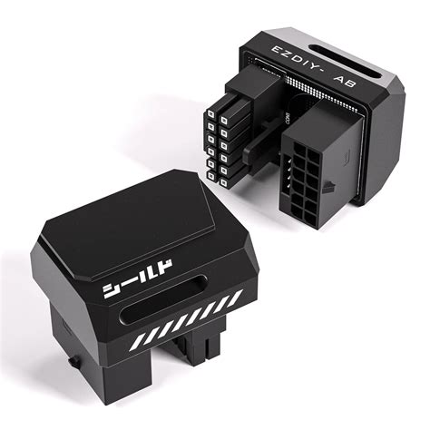 EZDIY-FAB Shielded Series PCIe 5.1 Adapter 12VHPWR 12+4 Pin 600W 180 ...