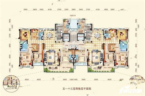 宜昌秭归碧桂园花园双拼BJ260户型图_首付金额_5室2厅4卫_258.0平米 - 吉屋网