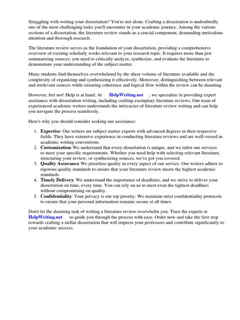 Image result for Dissertation Literature Review Example