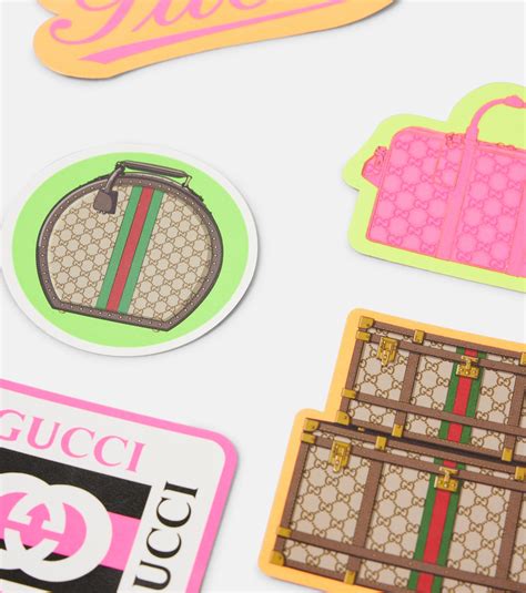 Valigeria set of 11 luggage stickers in multicoloured - Gucci | Mytheresa