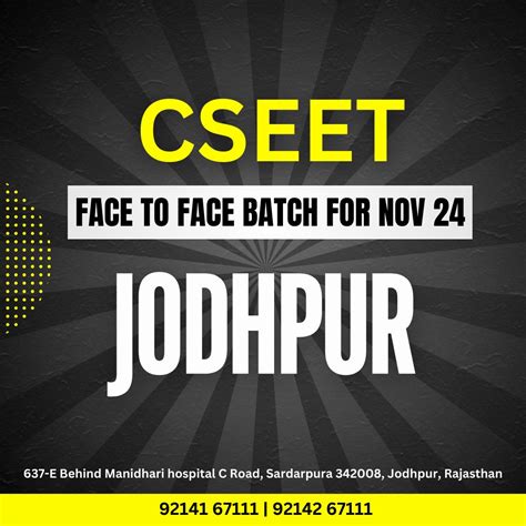 CSEET Face to Face Batch in Jodhpur – CA Point