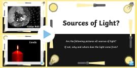 What are sources of light? Teaching Wiki - Twinkl