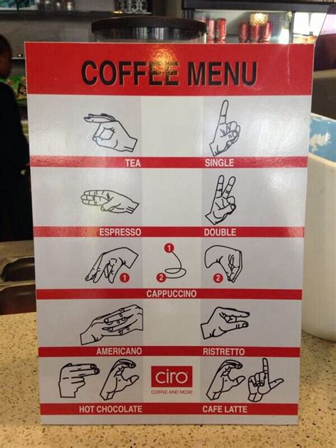 Image result for Sign Language Coffee