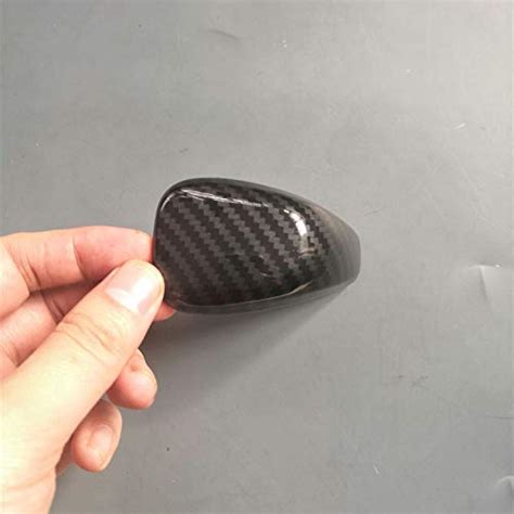 Buy Sport Chrome Carbon Fiber Print Gear Shift Knob Cover Trim for ...